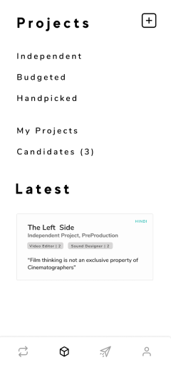 Artcab projects dashboard