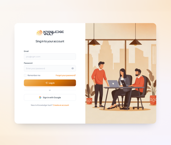 Healthcare knowledge base — secure sign-in