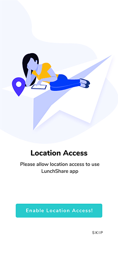 Mobitino onboarding — enable location access