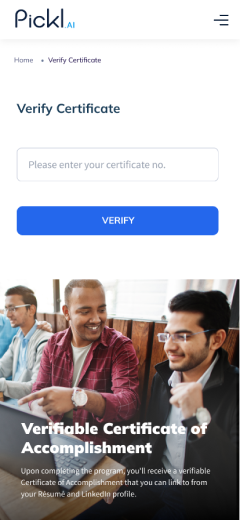 Pickl.AI mobile careers page