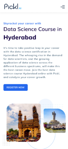 Pickl.AI mobile city landing page