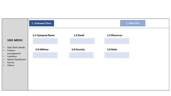 Uncarbon wireframe — onboard client